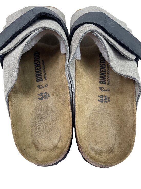 Birkenstock Kyoto Stone Coin Suede Nubuck Black Strap Mens Size 44 main image 5